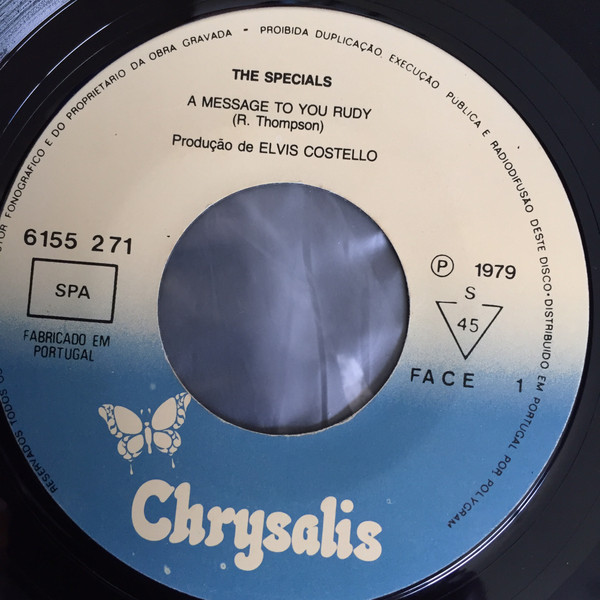 The Specials Featuring Rico Rodriguez - A Message To You Rudy | Chrysalis (6155 271) - 3