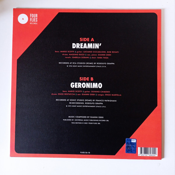 Gianni Oddi - Dreamin' / Geronimo | Four Flies Records (FLIES DJ-10) - 2 Gianni Oddi - Dreamin' / Geronimo | Four Flies Records (FLIES DJ-10) - 2