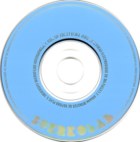Stereolab - Rose, My Rocket Brain! | Duophonic Ultra High Frequency Disks (D-UHF-CD30) - 3 Stereolab - Rose, My Rocket Brain! | Duophonic Ultra High Frequency Disks (D-UHF-CD30) - 3
