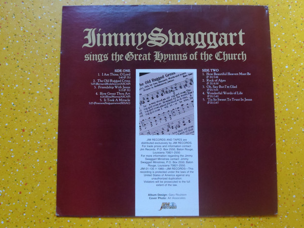 Jimmy Swaggart - Jimmy Swaggart Sings The Great Hymns Of The Church | Jim Records (JIM LP 135) - 2