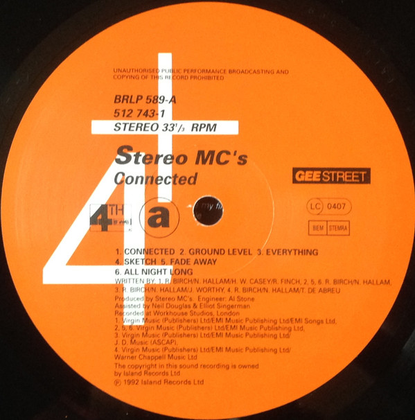Stereo MC's - Connected | 4th & Broadway (BRLP 589) - 2 Stereo MC's - Connected | 4th & Broadway (BRLP 589) - 2