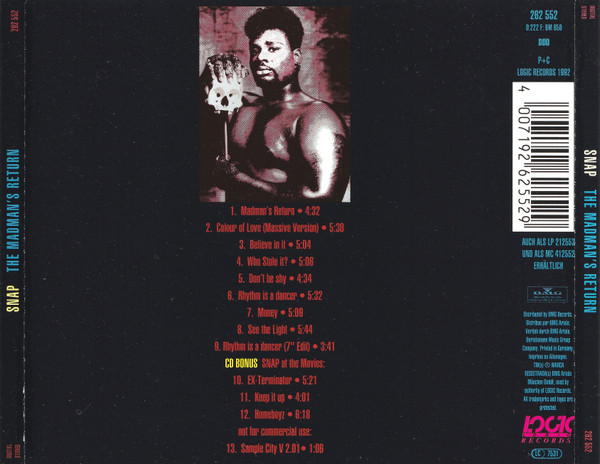 Snap! - The Madman's Return | Logic Records (262 552) - 2