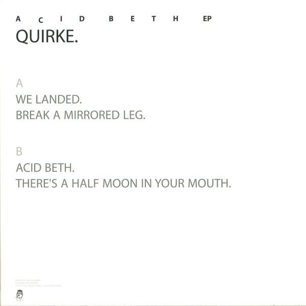 Quirke - Acid Beth | Young Turks (YT 110) - 2 Quirke - Acid Beth | Young Turks (YT 110) - 2