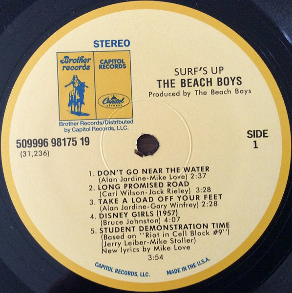 The Beach Boys - Surf's Up | Capitol Records (509996 98175 19) - 3