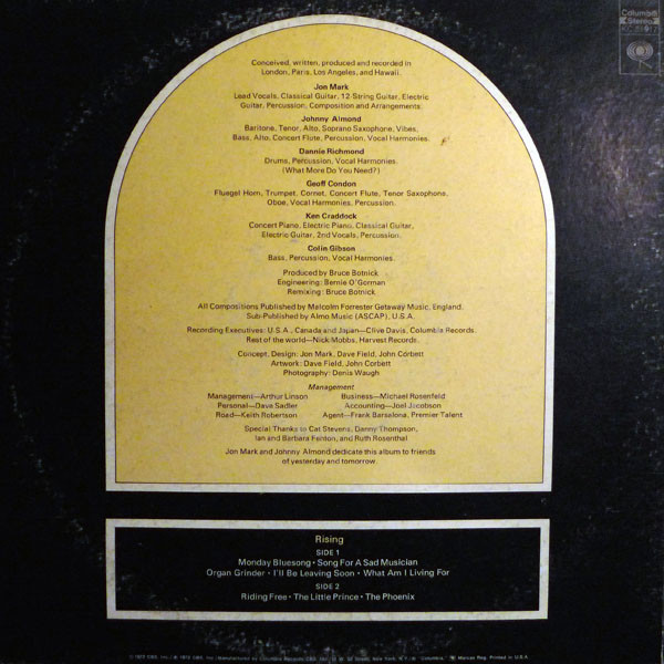 Mark-Almond - Rising | Columbia (KC 31917) - 2 Mark-Almond - Rising | Columbia (KC 31917) - 2