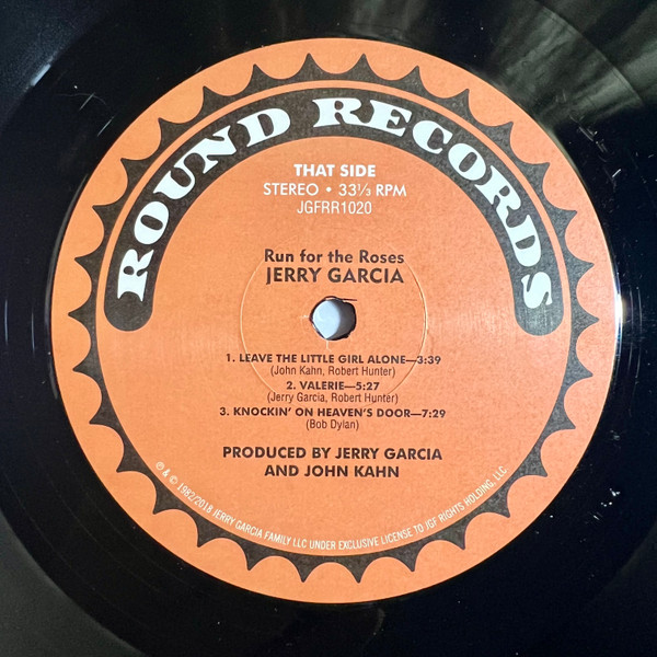 Jerry Garcia - Run For The Roses | Round Records (JGFRR1020) - 4
