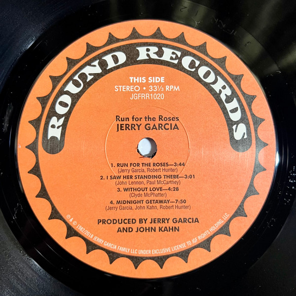 Jerry Garcia - Run For The Roses | Round Records (JGFRR1020) - 3