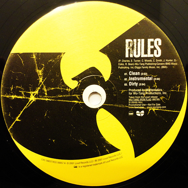 Wu-Tang Clan - Rules / In The Hood | Loud Records (CAS 56657) - 2 Wu-Tang Clan - Rules / In The Hood | Loud Records (CAS 56657) - 2