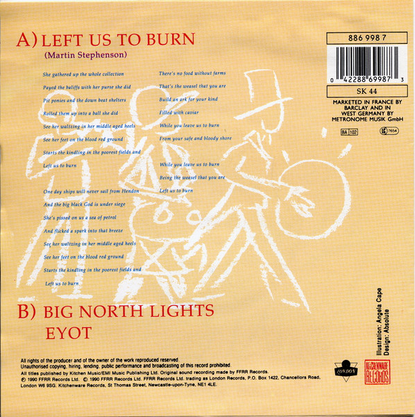 Martin Stephenson And The Daintees - Left Us To Burn | Kitchenware Records (886 998 7) - 2