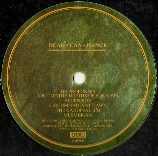 Dead Can Dance - Spleen And Ideal | 4AD (CAD 3623) - main Dead Can Dance - Spleen And Ideal | 4AD (CAD 3623) - main