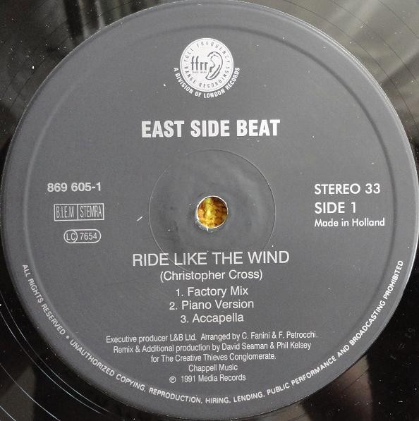 East Side Beat - Ride Like The Wind | FFRR (869 605-1) - 3 East Side Beat - Ride Like The Wind | FFRR (869 605-1) - 3