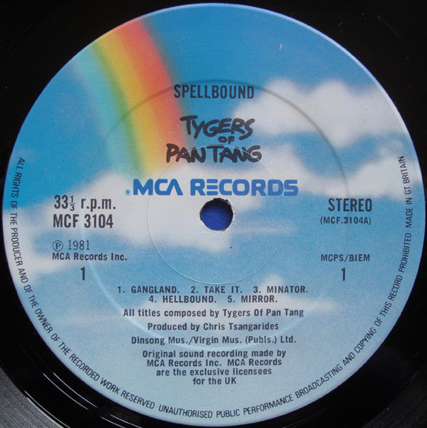 Tygers Of Pan Tang - Spellbound | MCA Records (MCF 3104) - 3 Tygers Of Pan Tang - Spellbound | MCA Records (MCF 3104) - 3
