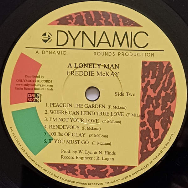 Freddie McKay - A Lonely Man | Onlyroots Records (ORLP30) - 4
