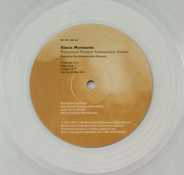 Alanis Morissette - Supposed Former Infatuation Junkie | Maverick (RCV1 47094) - 4 Alanis Morissette - Supposed Former Infatuation Junkie | Maverick (RCV1 47094) - 4