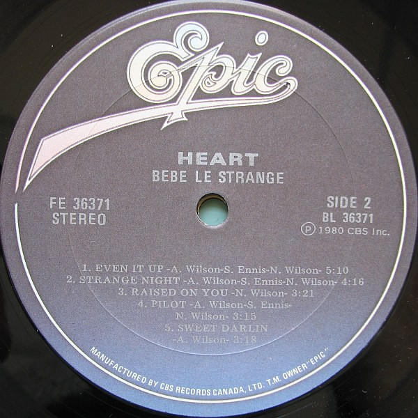 Heart - Bébé Le Strange | Epic (FE 36371) - 3