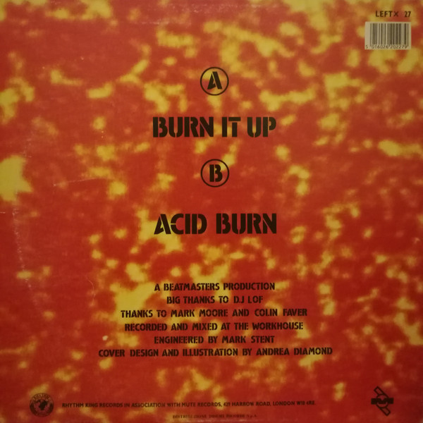 The Beatmasters With P.P. Arnold - Burn It Up | Rhythm King (LEFTX 27) - 2