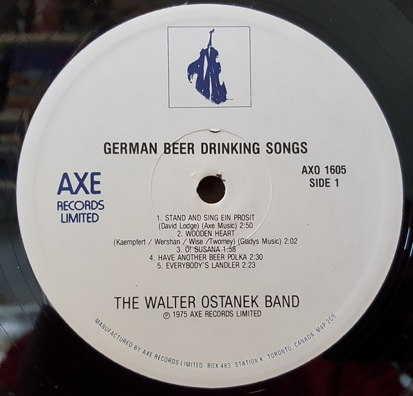 Walter Ostanek & His Band - German Beer Drinking Songs [Vinyl] | Axe Records (AXO 1605) - 3