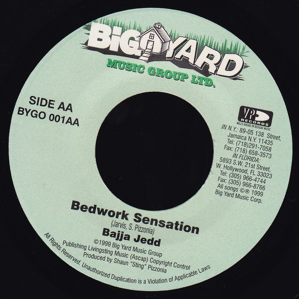 Shaggy / Bajja Jedd - Oh Carolina / Bedwork Sensation | Big Yard Music Group Ltd. (BYGO 001) - 2 Shaggy / Bajja Jedd - Oh Carolina / Bedwork Sensation | Big Yard Music Group Ltd. (BYGO 001) - 2