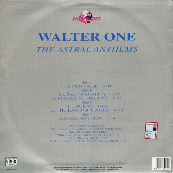 Walter One - The Astral Anthems | Underground Music Department (UMD) (UMD 257) - 2 Walter One - The Astral Anthems | Underground Music Department (UMD) (UMD 257) - 2