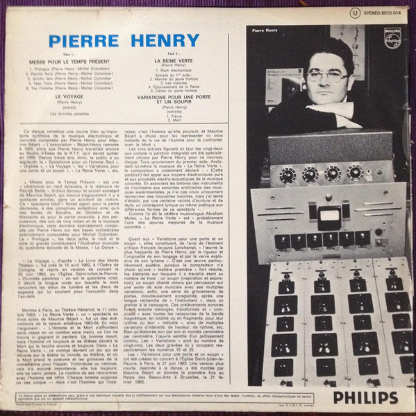 Pierre Henry • Michel Colombier - Les Jerks Electroniques De La Messe Pour Le Temps Présent Et Musiques Concrètes De Pierre Henry Pour Maurice Béjart | Philips (6510 014) - 2 Pierre Henry • Michel Colombier - Les Jerks Electroniques De La Messe Pour Le Temps Présent Et Musiques Concrètes De Pierre Henry Pour Maurice Béjart | Philips (6510 014) - 2