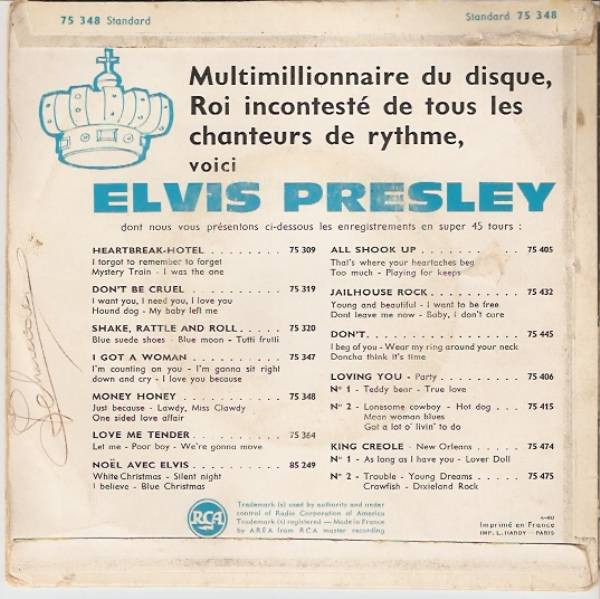 Elvis Presley - Rock And Roll N° 5 | RCA (75 348) - main