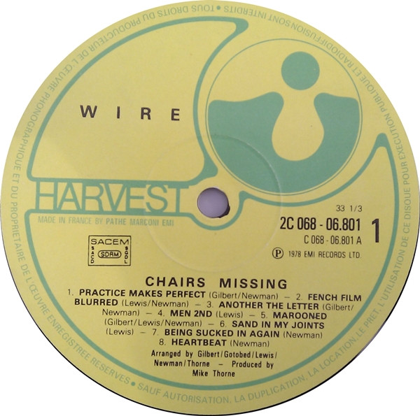 Wire - Chairs Missing | Harvest (2 C 068 06801) - 3 Wire - Chairs Missing | Harvest (2 C 068 06801) - 3