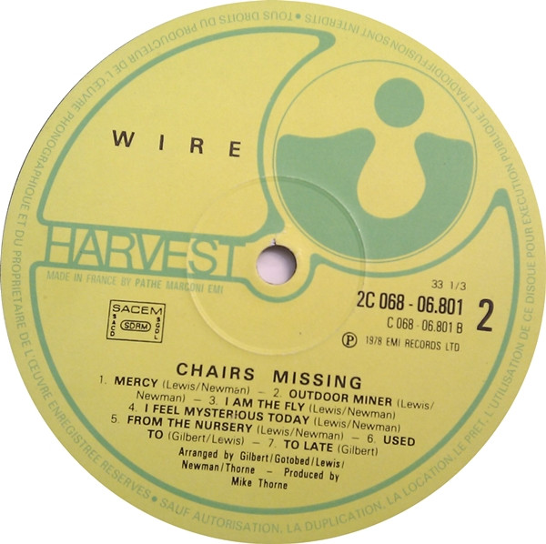 Wire - Chairs Missing | Harvest (2 C 068 06801) - 4 Wire - Chairs Missing | Harvest (2 C 068 06801) - 4