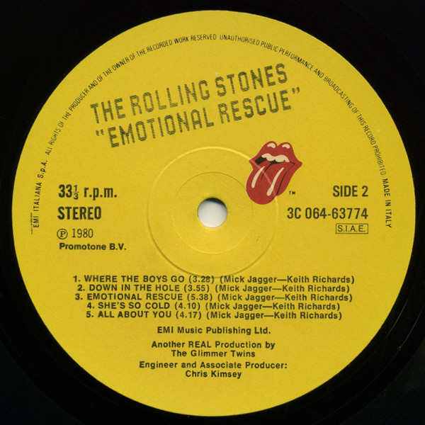The Rolling Stones - Emotional Rescue | Rolling Stones Records (3C 064-63774) - 3