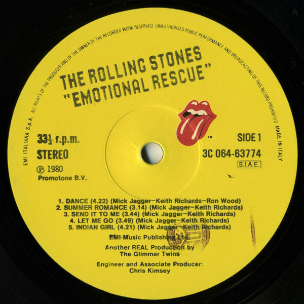 The Rolling Stones - Emotional Rescue | Rolling Stones Records (3C 064-63774) - 2