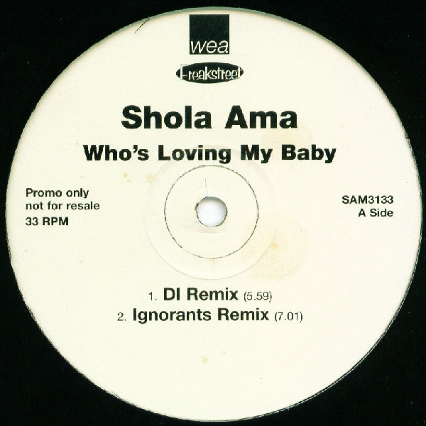Shola Ama - Who's Loving My Baby | WEA (SAM3133) - main