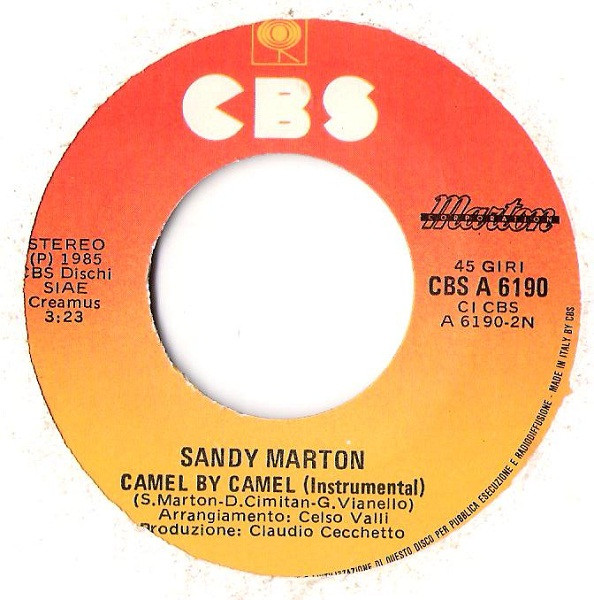 Sandy Marton - Camel By Camel | CBS (CBS A 6190) - 4