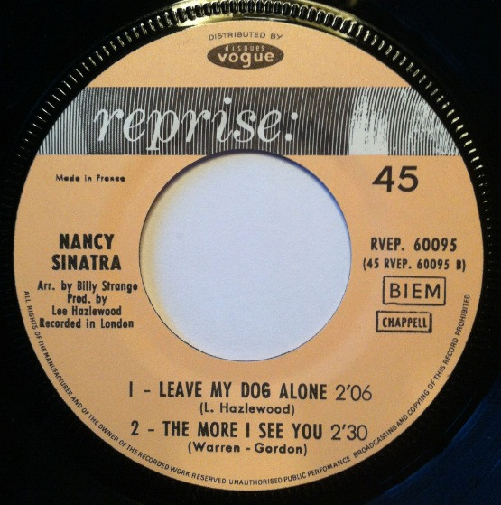 Nancy Sinatra - In Our Time | Reprise Records (RVEP 60095) - 3