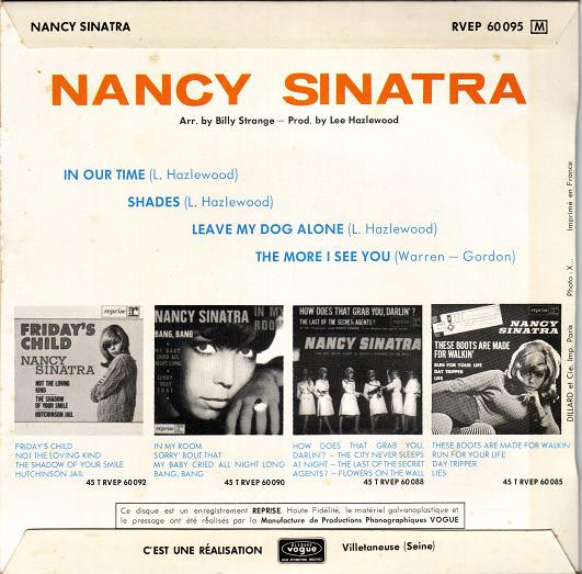 Nancy Sinatra - In Our Time | Reprise Records (RVEP 60095) - 2