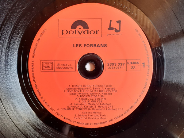 Les Forbans - Chante | Polydor (2393 337) - 3