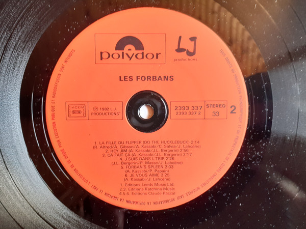 Les Forbans - Chante | Polydor (2393 337) - 4