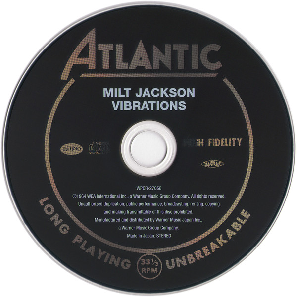 Milt Jackson - Vibrations | Atlantic (WPCR 27056) - 4