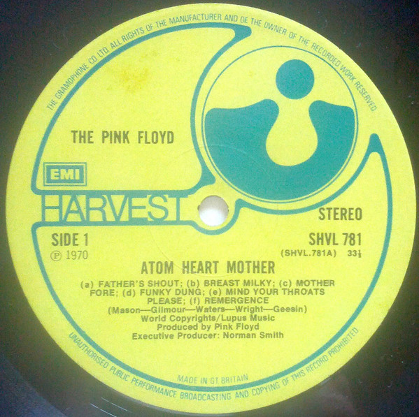 Pink Floyd - Atom Heart Mother | Harvest (SHVL 781) - 4