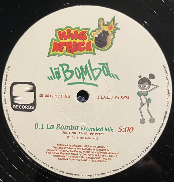 King Africa - La Bomba | S Records (SR 004 BIS) - 4 King Africa - La Bomba | S Records (SR 004 BIS) - 4