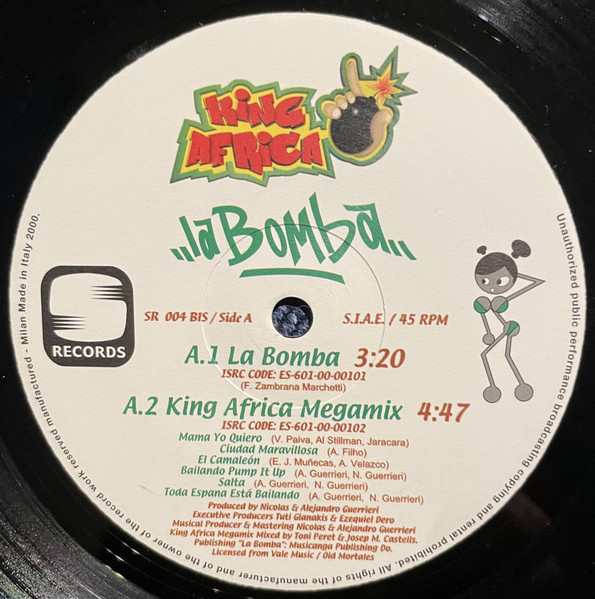 King Africa - La Bomba | S Records (SR 004 BIS) - 3 King Africa - La Bomba | S Records (SR 004 BIS) - 3