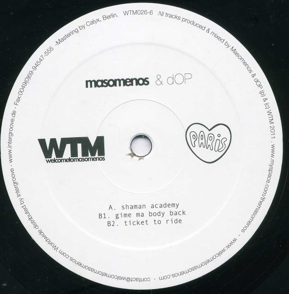 Masomenos & Dop - Masomenos & Friends Project: 8 | Welcome To Masomenos (WTM026-6) - 3 Masomenos & Dop - Masomenos & Friends Project: 8 | Welcome To Masomenos (WTM026-6) - 3