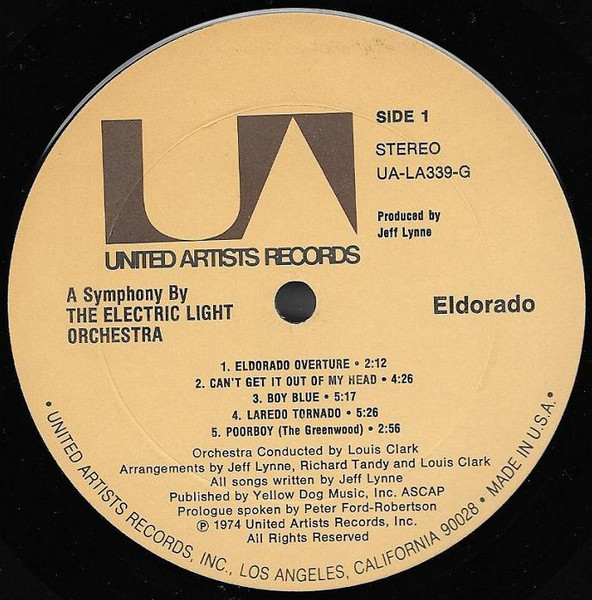 Electric Light Orchestra - Eldorado - A Symphony By The Electric Light Orchestra | United Artists Records (UA-LA339-G) - 3 Electric Light Orchestra - Eldorado - A Symphony By The Electric Light Orchestra | United Artists Records (UA-LA339-G) - 3
