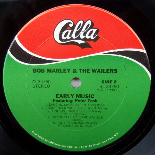 Bob Marley & The Wailers - Early Music | Calla Records (ZX 34760) - 4 Bob Marley & The Wailers - Early Music | Calla Records (ZX 34760) - 4