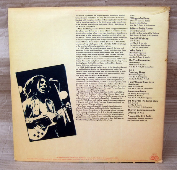 Bob Marley & The Wailers - Early Music | Calla Records (ZX 34760) - 2 Bob Marley & The Wailers - Early Music | Calla Records (ZX 34760) - 2