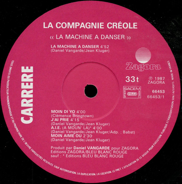 La Compagnie Créole - La Machine A Danser | Carrere (66.453)