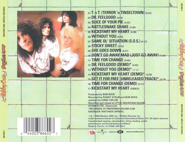 Mötley Crüe - Dr. Feelgood | Mötley Records (038 660-2) - 2