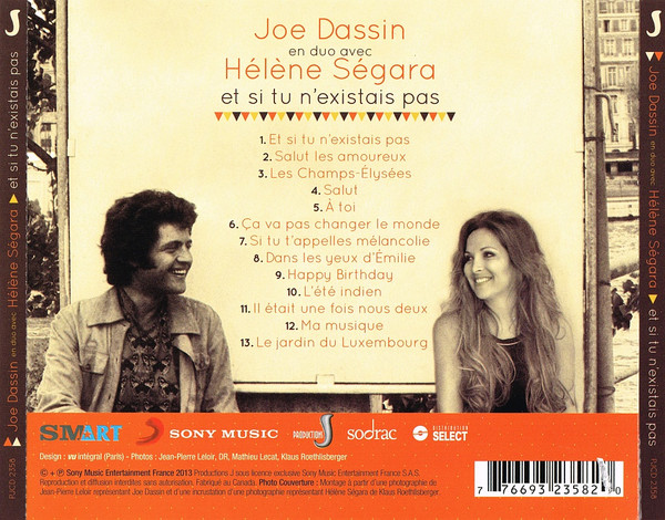 Joe Dassin En Duo Avec Hélène Ségara - Et Si Tu N'Existais Pas | Productions J (PJCD 2358) - 2 Joe Dassin En Duo Avec Hélène Ségara - Et Si Tu N'Existais Pas | Productions J (PJCD 2358) - 2