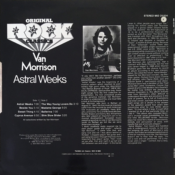 Van Morrison - Astral Weeks | Midi (MID 26 004) - 2