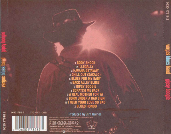 Vargas Blues Band - Gipsy Boogie | 3 Cipreses (0630 17818 2) - 3 Vargas Blues Band - Gipsy Boogie | 3 Cipreses (0630 17818 2) - 3