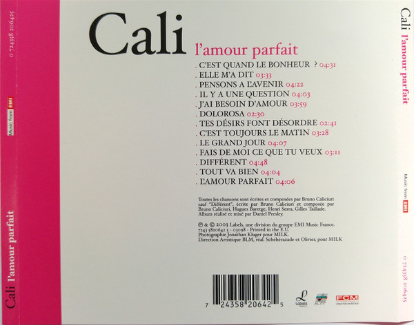 Cali - L'amour Parfait | Labels (724358 206425) - 2