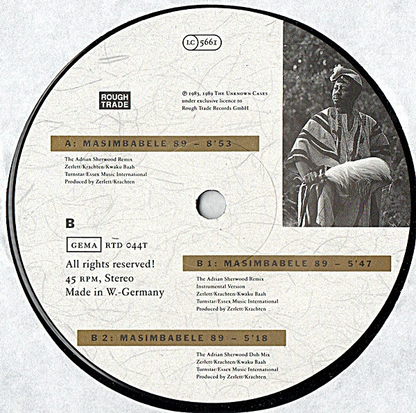 The Unknown Cases - Masimbabele 89 | Rough Trade (RTD 044T) - 4 The Unknown Cases - Masimbabele 89 | Rough Trade (RTD 044T) - 4